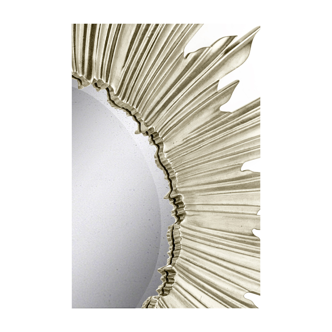 Small Silver Sunburst Mirror