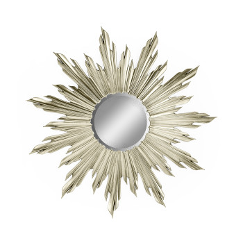 Small Silver Sunburst Mirror