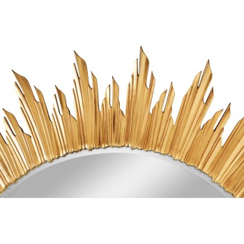Large gilded sunburst mirror