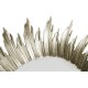 Large silver sunburst mirror
