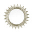 Large silver sunburst mirror