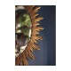 Large silver sunburst mirror