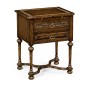 Tudorbethan Dark Oak Side Table with Slide