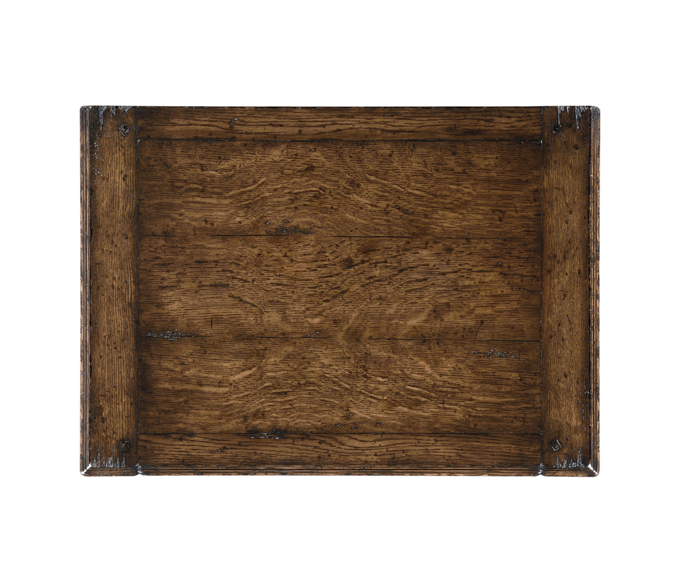 Pair Of Linenfold Dark Oak Bedside Cabinets