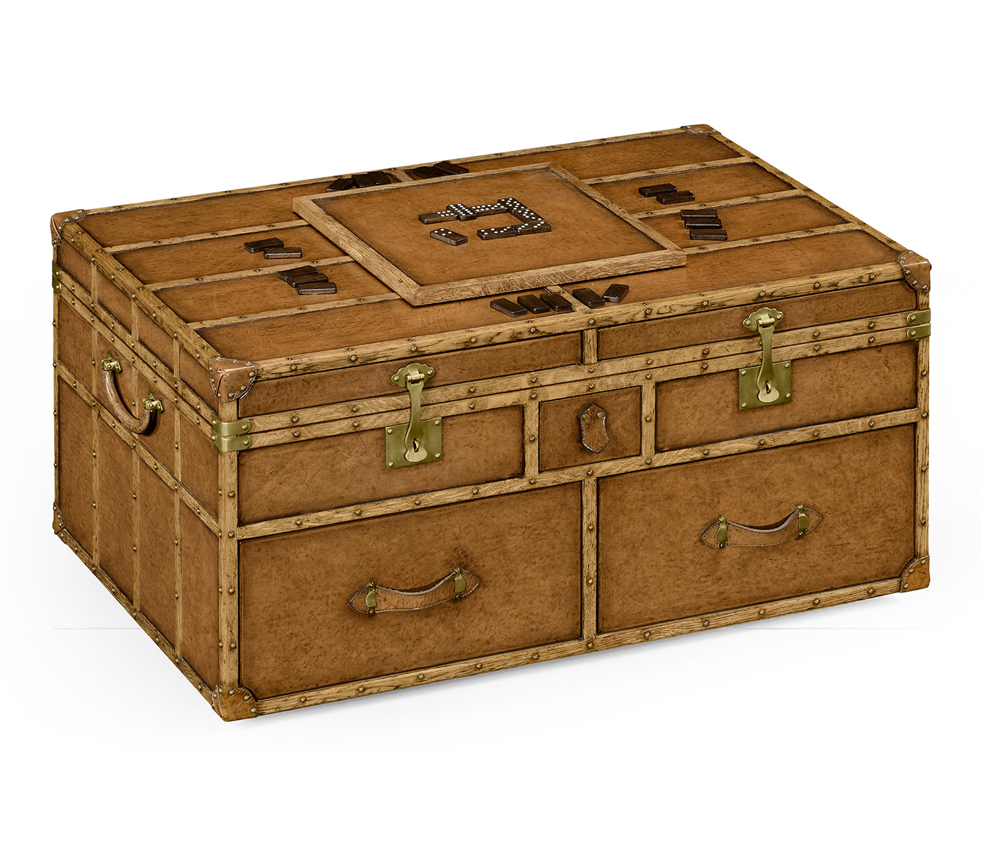 Travel Trunk Style Coffee Games Table