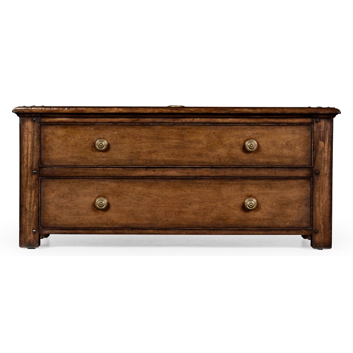 Rectangular parquet entertainment unit