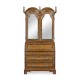 Queen Anne Pollard Bureau Cabinet with Mirrored Doors
