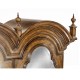 Queen Anne Pollard Bureau Cabinet with Mirrored Doors