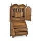 Queen Anne Pollard Bureau Cabinet with Mirrored Doors
