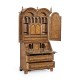 Queen Anne Pollard Bureau Cabinet with Mirrored Doors