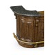 Linenfold Dark Oak Home Bar