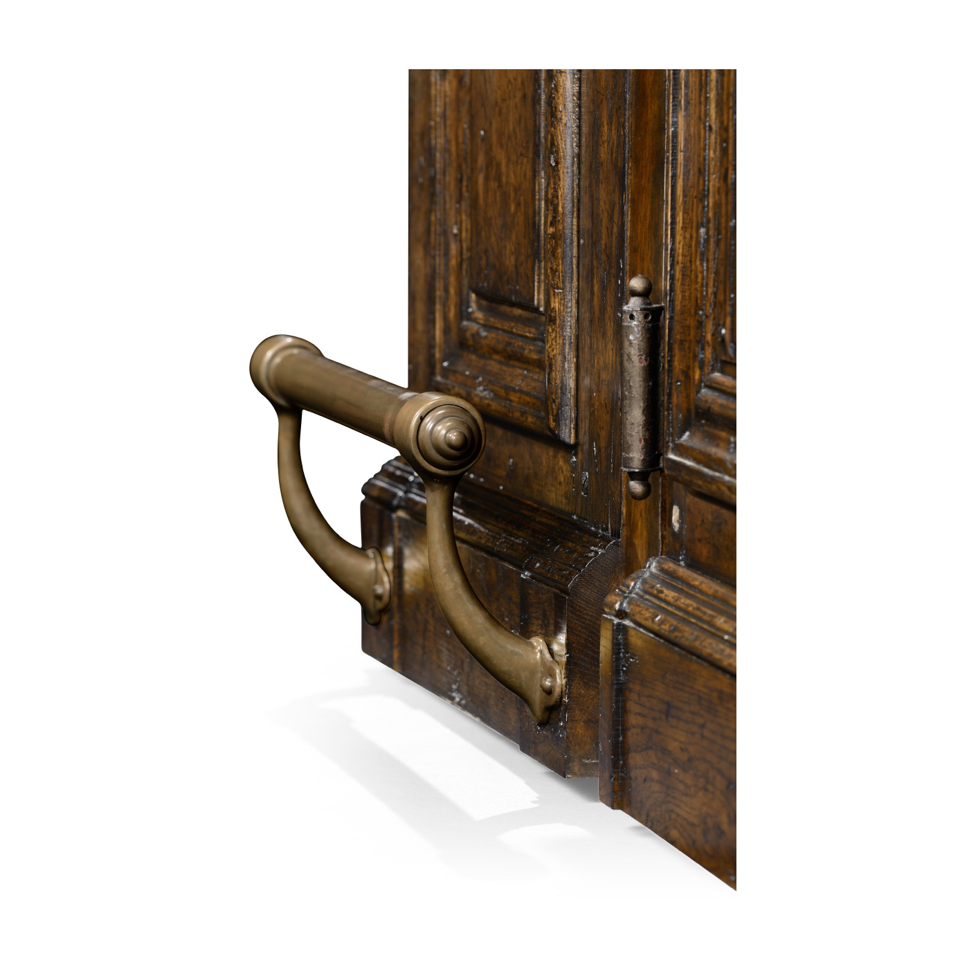 Hinged Door Panel for Linenfold Dark Oak Home Bar