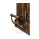 Hinged Door Panel for Linenfold Dark Oak Home Bar