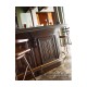 Hinged Door Panel for Linenfold Dark Oak Home Bar