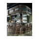 Hinged Door Panel for Linenfold Dark Oak Home Bar