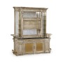 Rear Panel of Linenfold Grey Oak Home Bar
