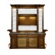 Rear Panel of Linenfold Dark Oak Home Bar