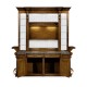 Rear Panel of Linenfold Dark Oak Home Bar