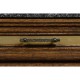 Rear Panel of Linenfold Dark Oak Home Bar
