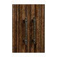 Rear Panel of Linenfold Dark Oak Home Bar