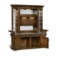 Rear Panel of Linenfold Dark Oak Home Bar