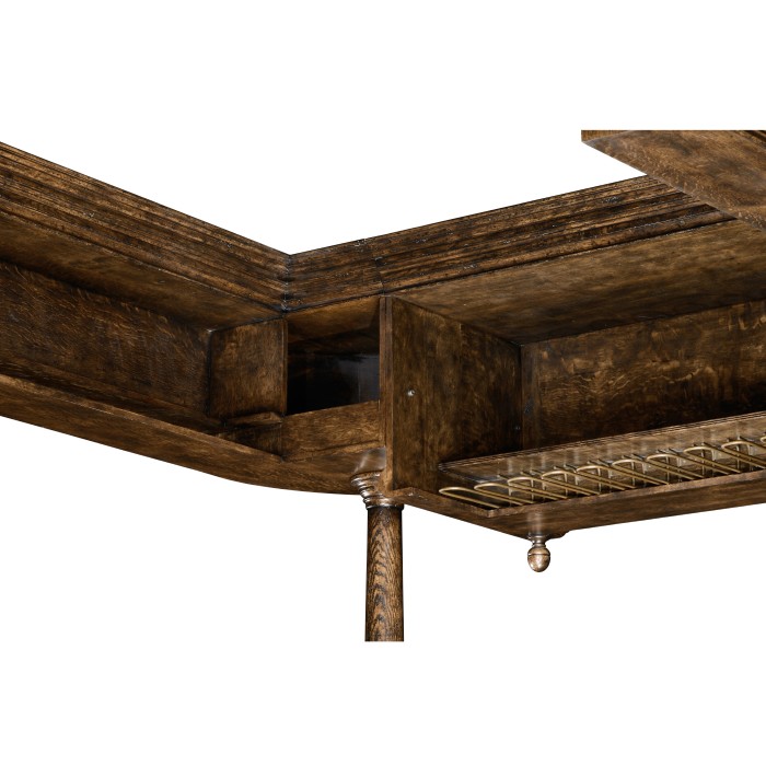 Upper Section of Linenfold Tudor Oak Home Bar