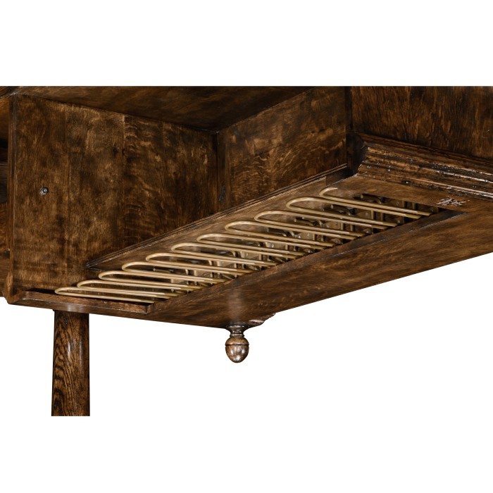 Upper Section of Linenfold Tudor Oak Home Bar