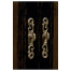 French country style black finish display cabinet