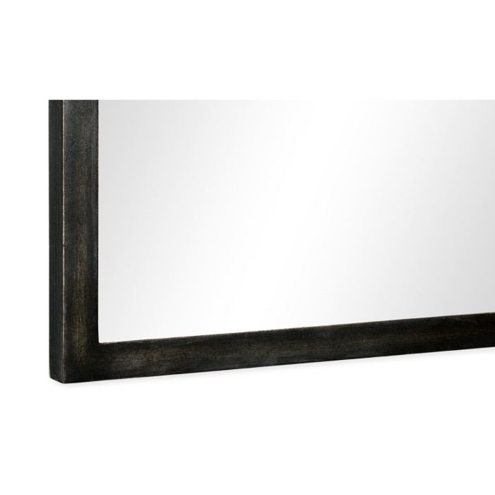 Bronze iron mirror with curved top