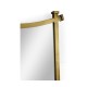 Gilded Iron Mirror with Curved Top