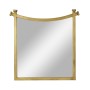 Gilded Iron Mirror with Curved Top
