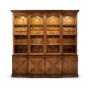 Large Gothic Walnut China Cabinet