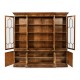Large Gothic Walnut China Cabinet