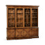 Large Gothic Walnut China Cabinet