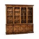 Large Gothic Walnut China Cabinet