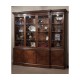 Large Gothic Walnut China Cabinet