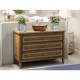 Satinwood directoire large chest of drawers