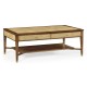 Ivory Shagreen Coffee Table with Drawers