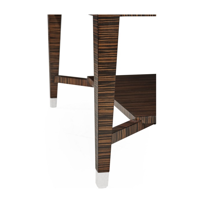 Faux Macassar Ebony & Anthracite Shagreen Coffee Table