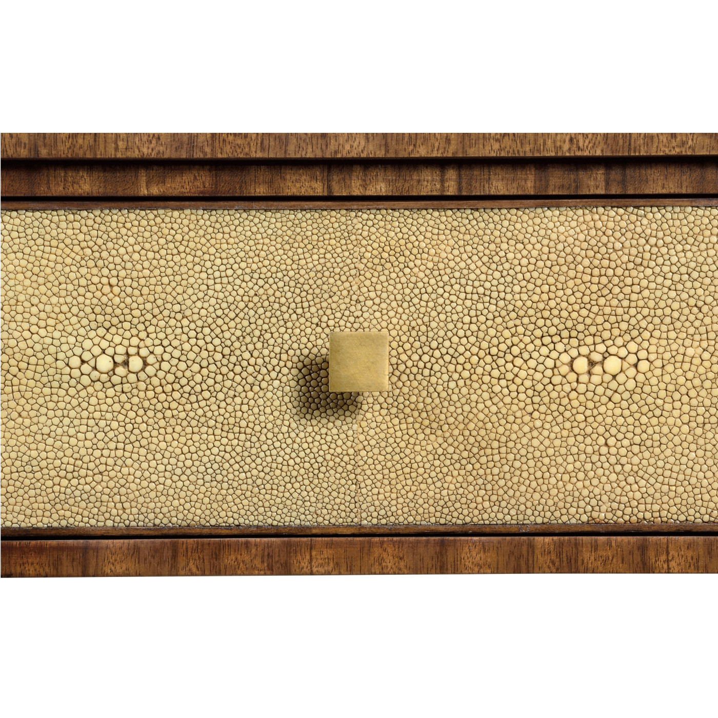 Ivory Shagreen Rectangular Lamp Table