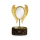 Classical Gilded Winged Macassar Ebony High Lustre Dressing Mirror with Drawer