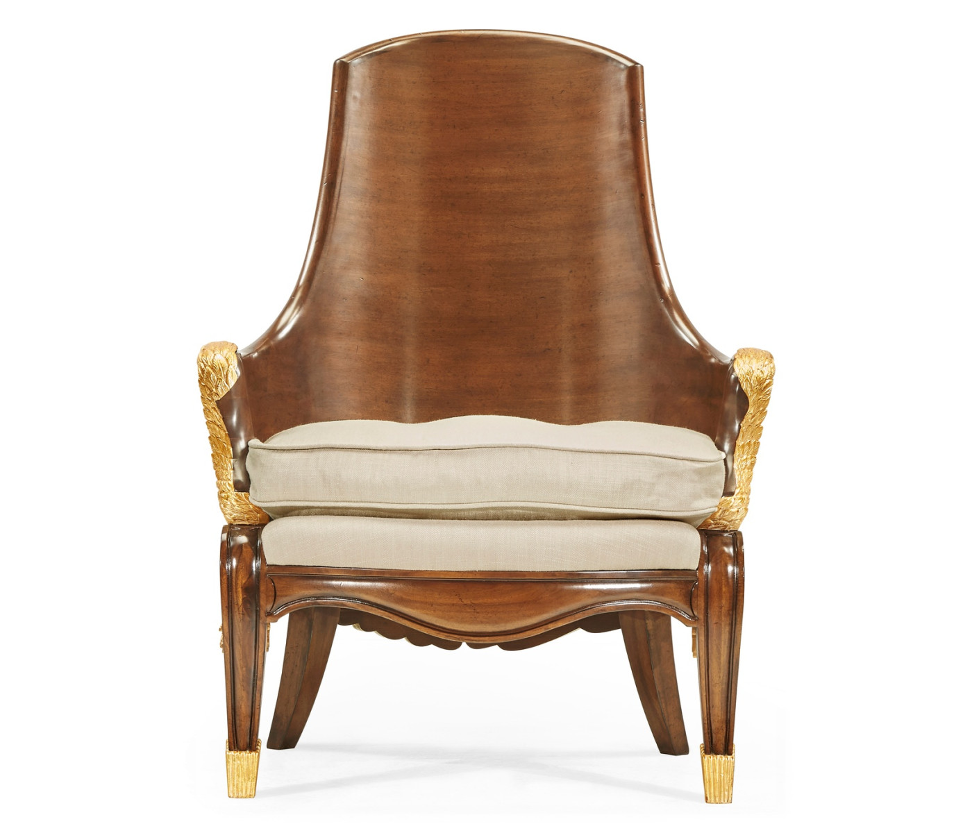 Empire Style Winged Chair