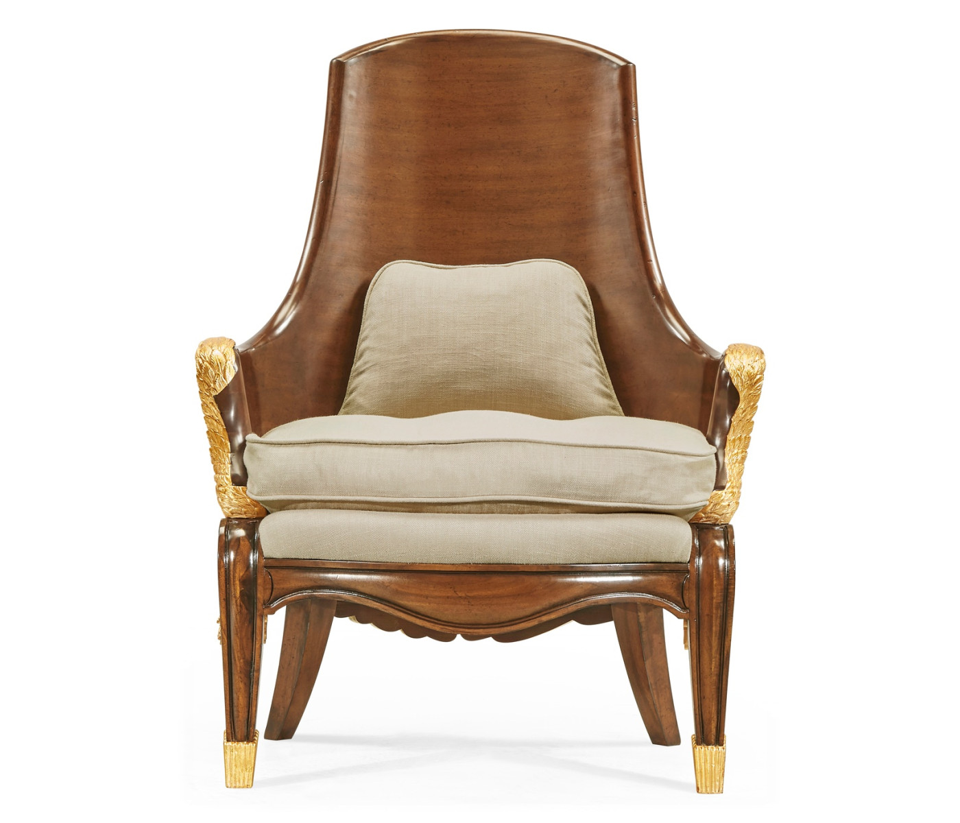 Empire Style Winged Chair