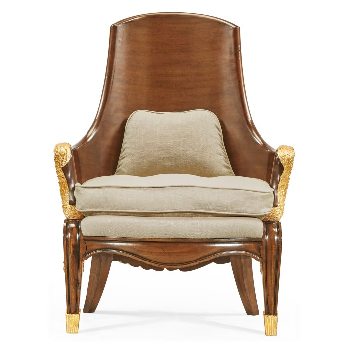 Empire Style Winged Chair