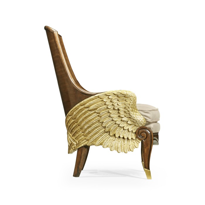 Empire Style Winged Chair