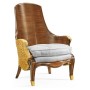 Empire Style Winged Chair