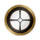 Stepped Gilded Circular Side Table