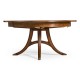 Crotch Walnut Circular Dining Table with Self–Storing Leaves 59