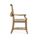 Rustic Light Driftwood Church Dining Arm Chair