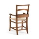 Rustic Walnut Church Dining Arm Chair